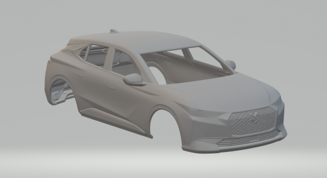 Citroen ds4 3D Print Model .c4d .max .obj .3ds .fbx .stl .blend 