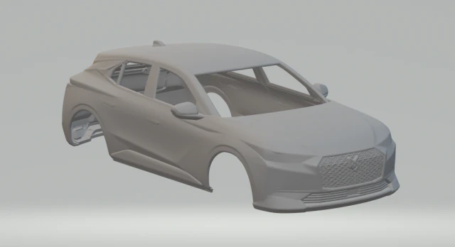 Citroen ds4 3D Print Model .c4d .max .obj .3ds .fbx .stl .blend 