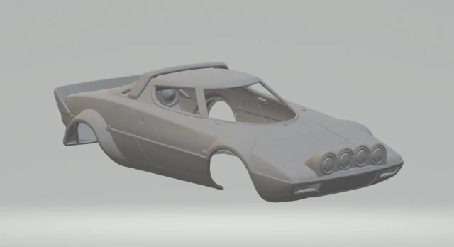 Lancia stratos 3D Print Model .c4d .max .obj .3ds .fbx .stl .blend 