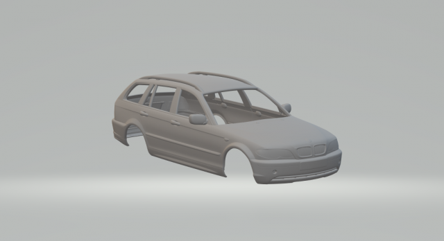 Series 3 touring e 46 2001 3D 프린트 모델 .c4d .max .obj .3ds .fbx .stl .blend 