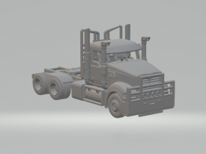 Trident truck day cab 6x4 3D Print Model