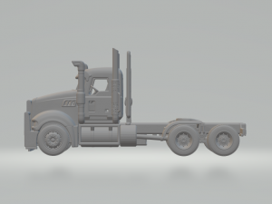 Trident truck day cab 6x4 3D Baskı Modeli