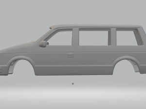 Dodge caravan 1984 3Dプリントモデル