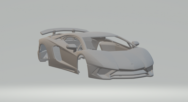 Aventador lp 750-4 3D प्रिंट मॉडल .c4d .max .obj .3ds .fbx .stl .blend 