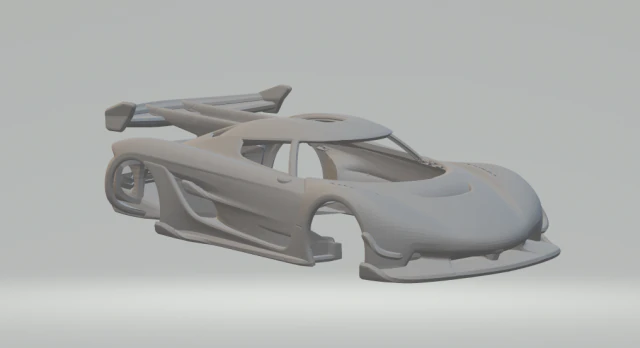 Koenigsegg jesko 3D Print Model .c4d .max .obj .3ds .fbx .stl .blend 