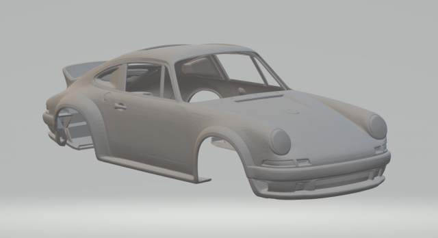 1990 Porsche 911 Reimagined by Singer 3D 打印模型 .c4d .max .obj .3ds .fbx .stl .blend 