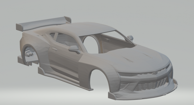 Chevrolet camaro drift 3D Print Model .c4d .max .obj .3ds .fbx .stl .blend 