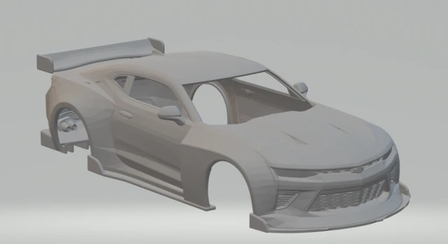 Chevrolet camaro drift 3D Print Model .c4d .max .obj .3ds .fbx .stl .blend 
