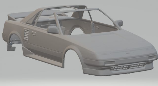 Toyota mr2 Modelo de Impressão 3D .c4d .max .obj .3ds .fbx .stl .blend 