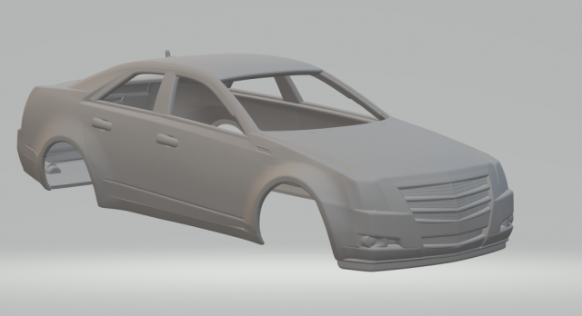 CADILLAC CTS SEDAN 07 V1 Modelo de impresión 3D .c4d .max .obj .3ds .fbx .stl .blend 