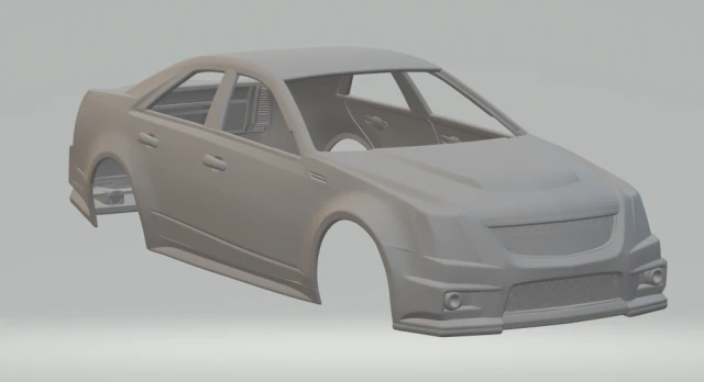 CadillacCTSMk2sedanV2009 3D Print Model .c4d .max .obj .3ds .fbx .stl .blend