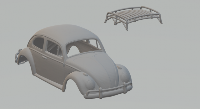 Vw beetle fusca sedan 3D Принт Модель .c4d .max .obj .3ds .fbx .stl .blend 