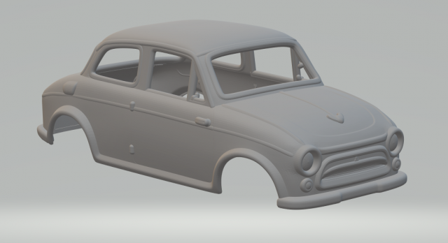 Mitsubishi colt 500 1960 Modello di stampa 3D .c4d .max .obj .3ds .fbx .stl .blend