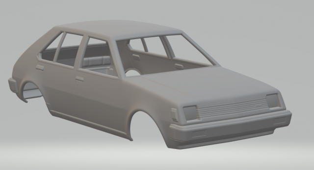 Mitsubishi colt 78 Modelo de impresión 3D .c4d .max .obj .3ds .fbx .stl .blend 