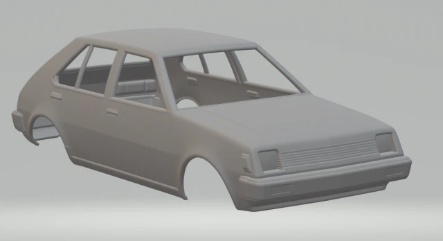 Mitsubishi colt 78 3D Print Model .c4d .max .obj .3ds .fbx .stl .blend