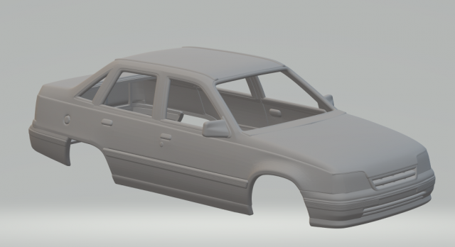 Opel kadett sedan 3D Принт Модель .c4d .max .obj .3ds .fbx .stl .blend 