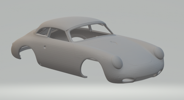 PORSCHE 356 C CABRIOLET EMORY 3D Принт Модель .c4d .max .obj .3ds .fbx .stl .blend 