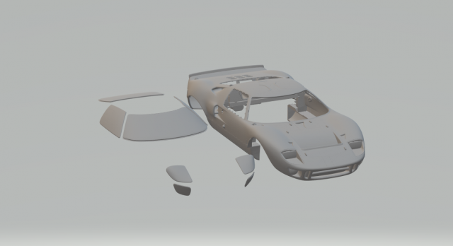 Gt 40 3D Baskı Modeli .c4d .max .obj .3ds .fbx .stl .blend 