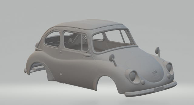 Subaru 360 3D प्रिंट मॉडल .c4d .max .obj .3ds .fbx .stl .blend 