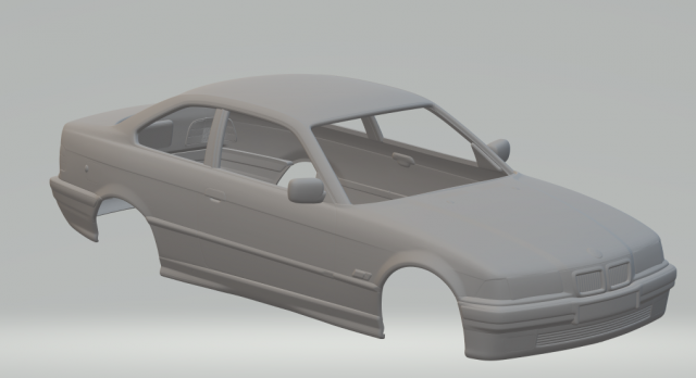 318i e36 series 3 coupe 93 3D Print Model .c4d .max .obj .3ds .fbx .stl .blend 