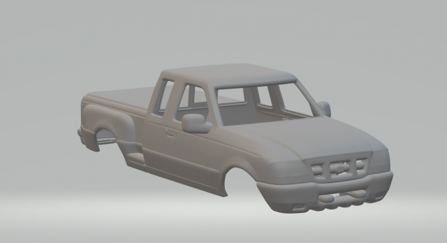 Ranger extend cab 3D 打印模型 .c4d .max .obj .3ds .fbx .stl .blend 