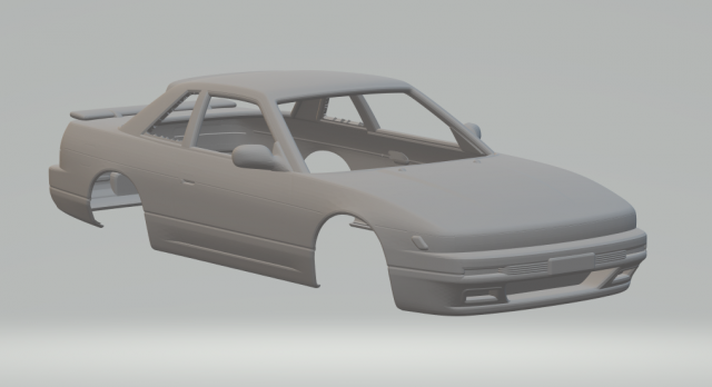 Nissan silvia k s13 Modelo de impresión 3D .c4d .max .obj .3ds .fbx .stl .blend 