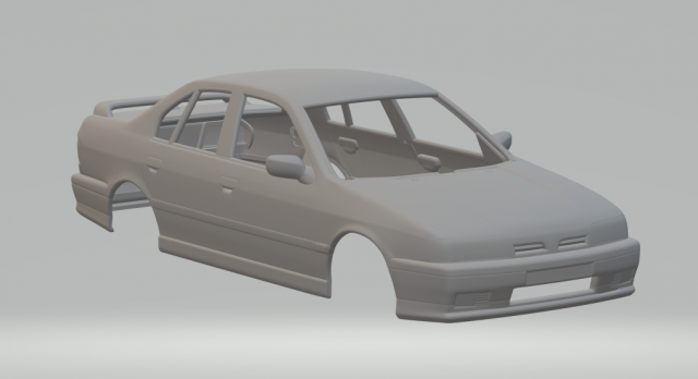 Nissan silvia k s13 3D Принт Модель .c4d .max .obj .3ds .fbx .stl .blend 
