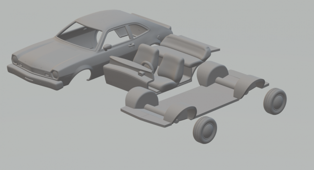 Pinto 76 Model Cetak 3D .c4d .max .obj .3ds .fbx .stl .blend 