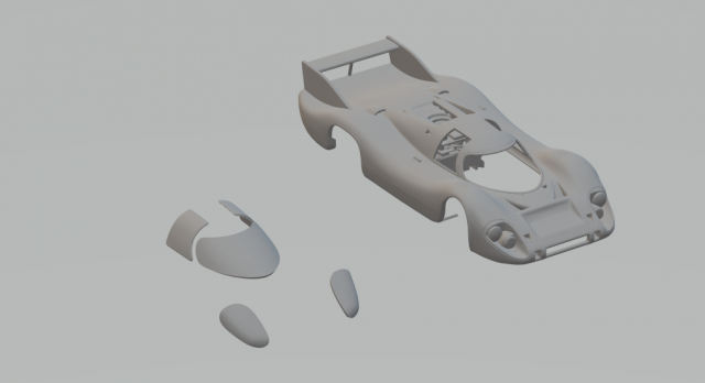 Porsche 917 lh 3D-printmodel .c4d .max .obj .3ds .fbx .stl .blend 