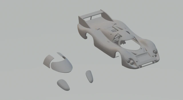 Porsche 917 lh 3D Print Model .c4d .max .obj .3ds .fbx .stl .blend
