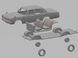 Nissan president mk2 3D 프린트 모델