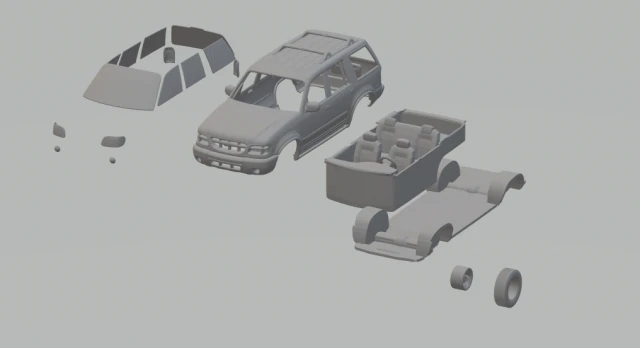 Explorer 94 3D Print Model .c4d .max .obj .3ds .fbx .stl .blend