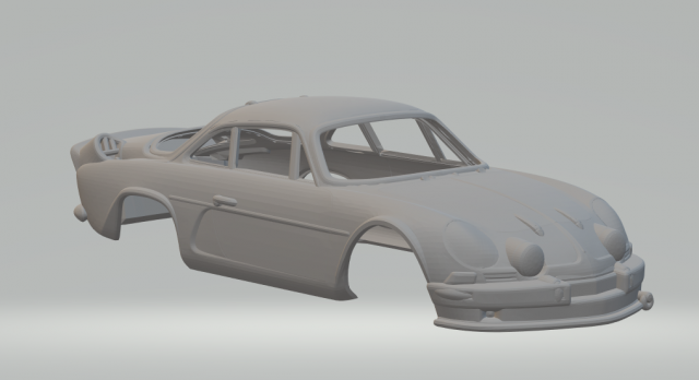 RENAULT ALPINE A110 73 CUSTOM 3D Print Model .c4d .max .obj .3ds .fbx .stl .blend 