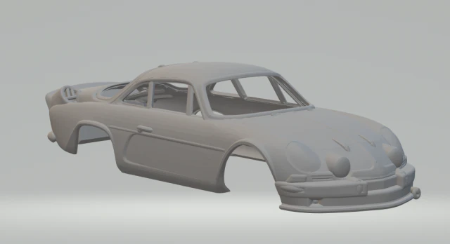 RENAULT ALPINE A110 73 CUSTOM 3D Print Model .c4d .max .obj .3ds .fbx .stl .blend 