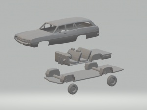 Torino Station Wagon 71 kit 3D Print Model