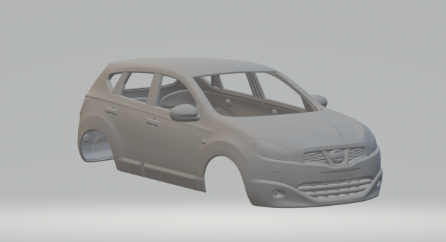 Nissan qashqai 2010 3D Print Model .c4d .max .obj .3ds .fbx .stl .blend 