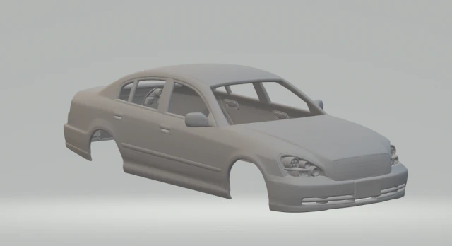 Nissan president 2003 3D Print Model .c4d .max .obj .3ds .fbx .stl .blend