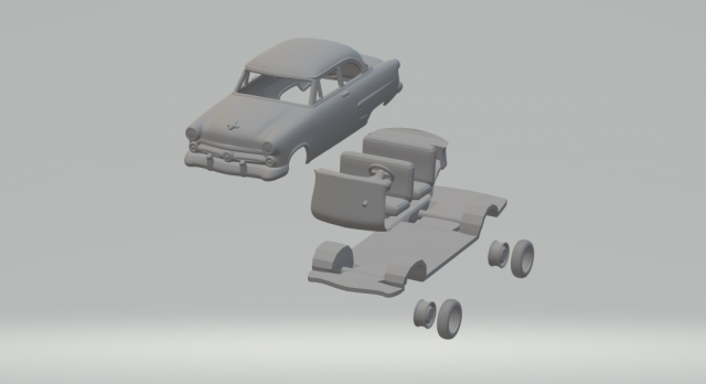 Mainline Tudor Sedan 52 Model Cetak 3D .c4d .max .obj .3ds .fbx .stl .blend
