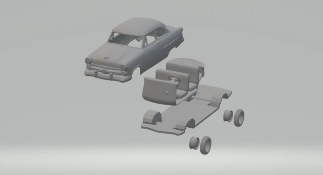 Mainline Tudor Sedan 52 3D Print Model .c4d .max .obj .3ds .fbx .stl .blend 