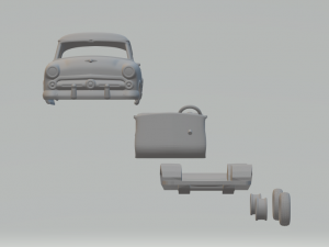 Mainline Tudor Sedan 52 Model Cetak 3D