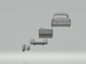 Mainline Tudor Sedan 52 Model Cetak 3D