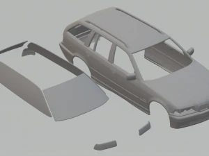 3-सीरीज़ E36 टूरिंग 1990 3D प्रिंट मॉडल