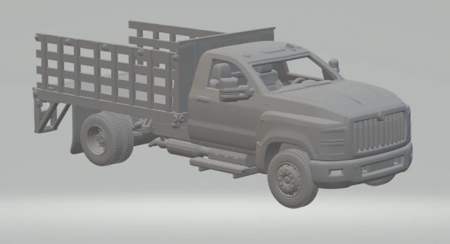 International CV Series Class 4-5 Truck 3D Print Model .c4d .max .obj .3ds .fbx .stl .blend 