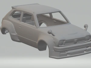 Хонда Цивик 74 кастом. 3D Принт Модель