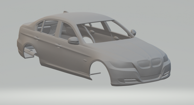 3-series Sedan 2011 Model do druku 3D .c4d .max .obj .3ds .fbx .stl .blend