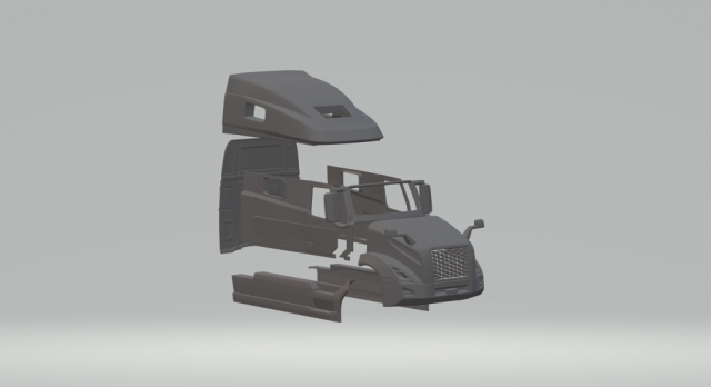 Volvo VNL Sleeper Cab Modèles 3D en vedette .c4d .max .obj .3ds .fbx .stl .blend 