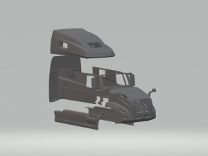 Volvo VNL Sleeper Cab 3D Print Model