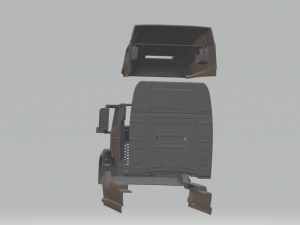 Volvo VNL Sleeper Cab Modèles 3D en vedette