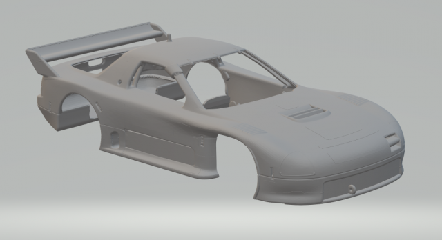 Mazda rx-7 race 1991 3D-printmodel .c4d .max .obj .3ds .fbx .stl .blend 