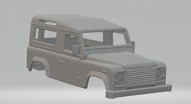 Land Rover Defender 90 2011 3D Print Model .c4d .max .obj .3ds .fbx .stl .blend 